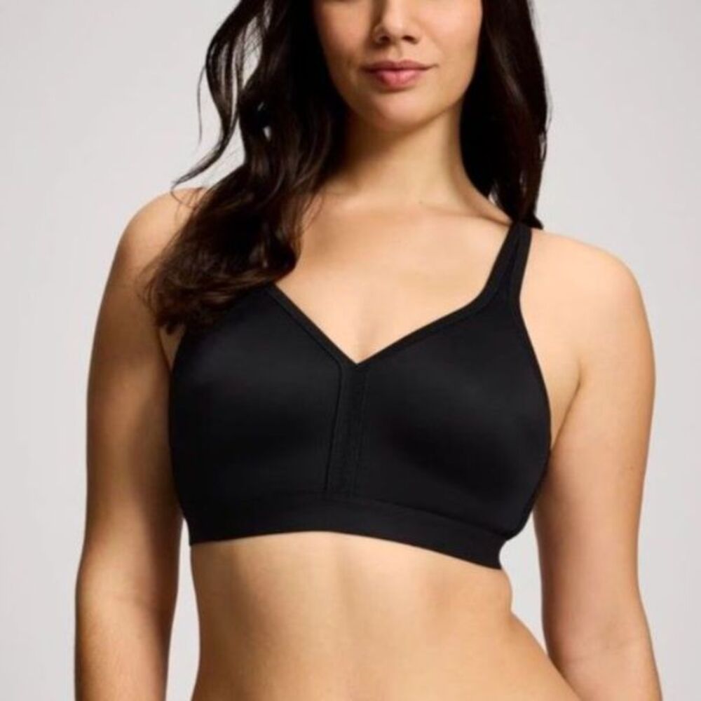 Soma Women's NWOT Black Embraceable Full Coverage Wireless Unlined Bra Size 44G